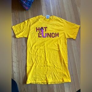Hot Lunch vintage band t-shirt punk rock and roll S yellow sexy lips SF music